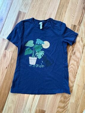 Bella+Canvas Navy Crewneck Tee with White Brand Tag